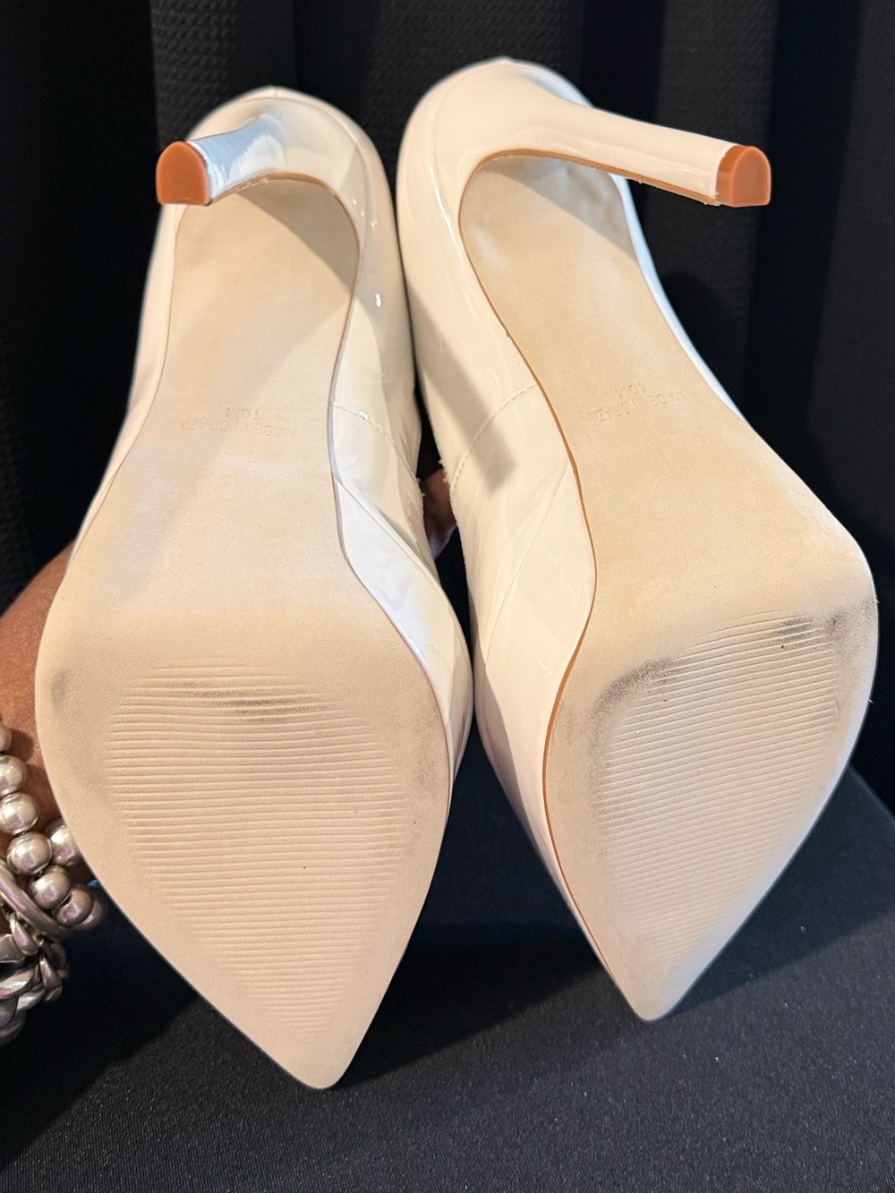 Steve Madden White Patent Mary Jane Platform Pumps - Picture 4 of 5
